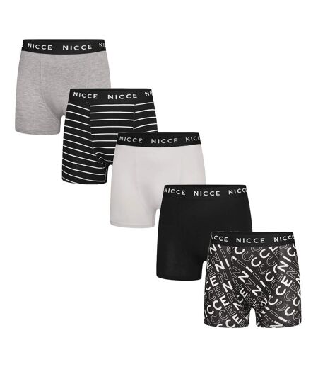 Nicce - Lot de 5 Boxers Homme TALOX | Sous-vêtement Coton Doux et Respirant