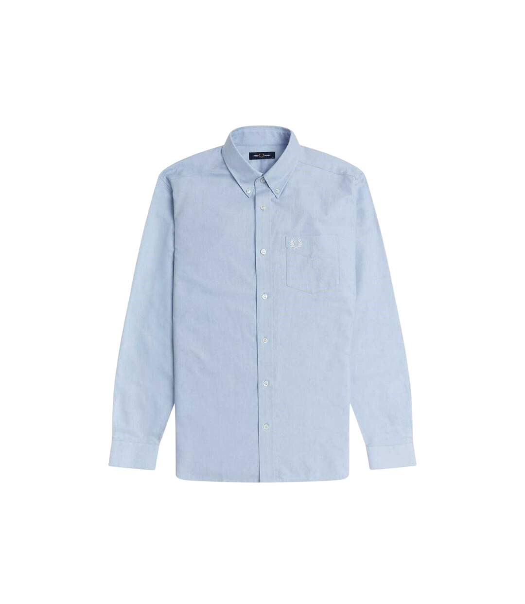 Chemise Motif/style Logo Brodé Homme Bleu Clair Fumée Fred Perry-2