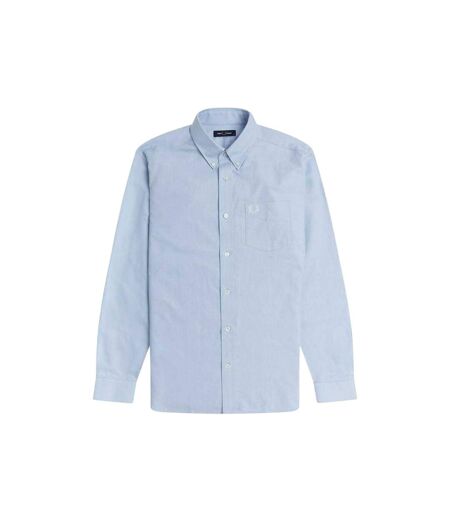 Chemise Motif/style Logo Brodé Homme Bleu Clair Fumée Fred Perry