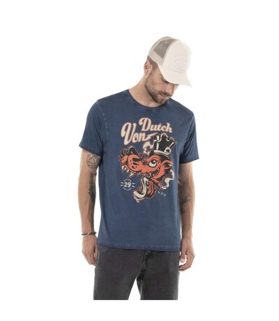 T-shirt homme regular en jersey 160gr acid wash print devant Woo Vondutch