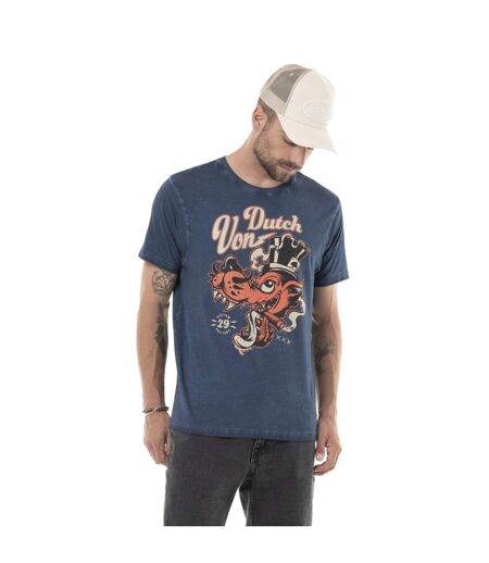 T-shirt homme regular en jersey 160gr acid wash print devant Woo Vondutch