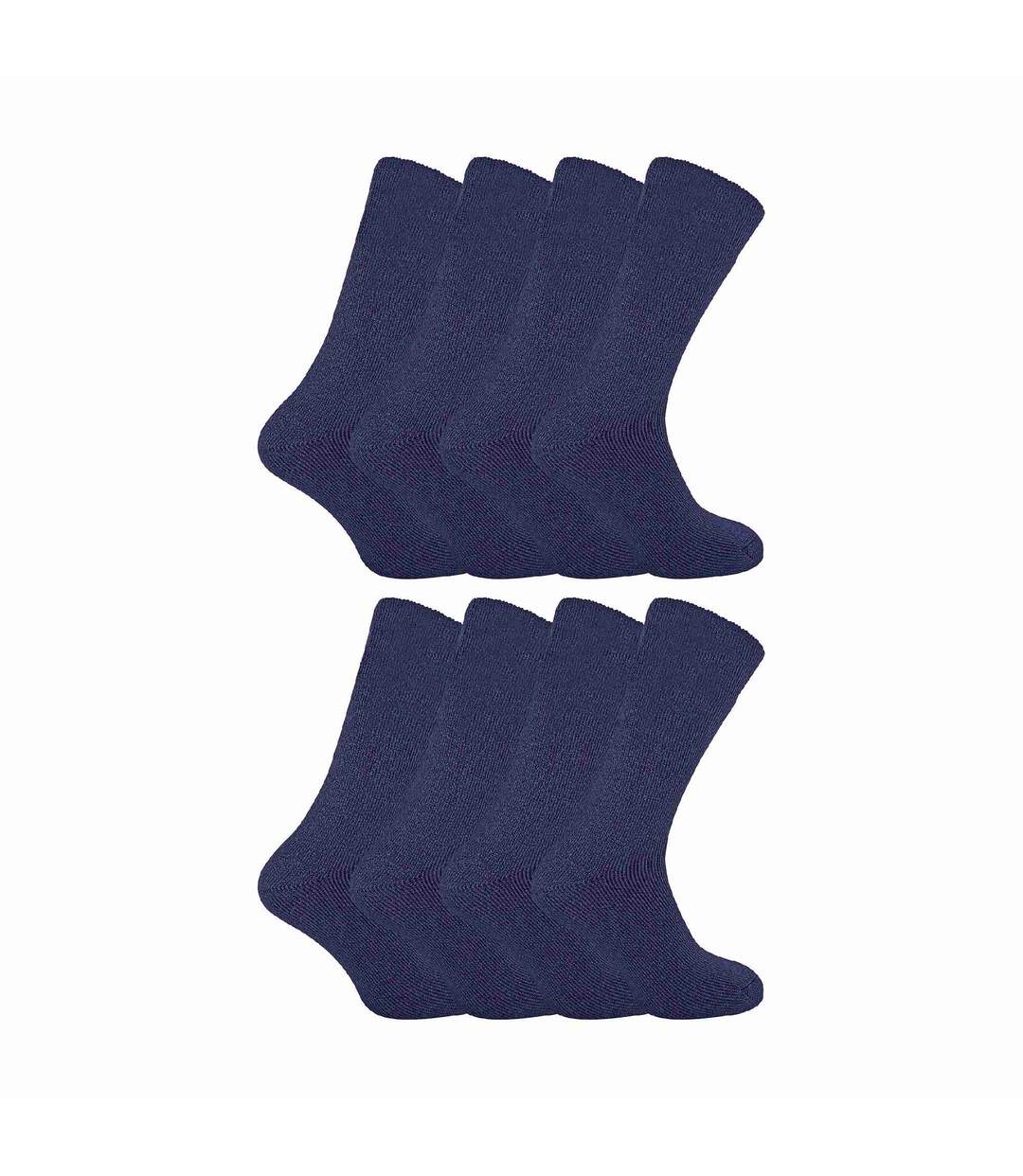 Paquet de 8 chaussettes de lit thermiques super douces pour hommes-1