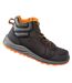 Unisex adult stirling nubuck safety boots black/grey/orange WORK-GUARD by Result