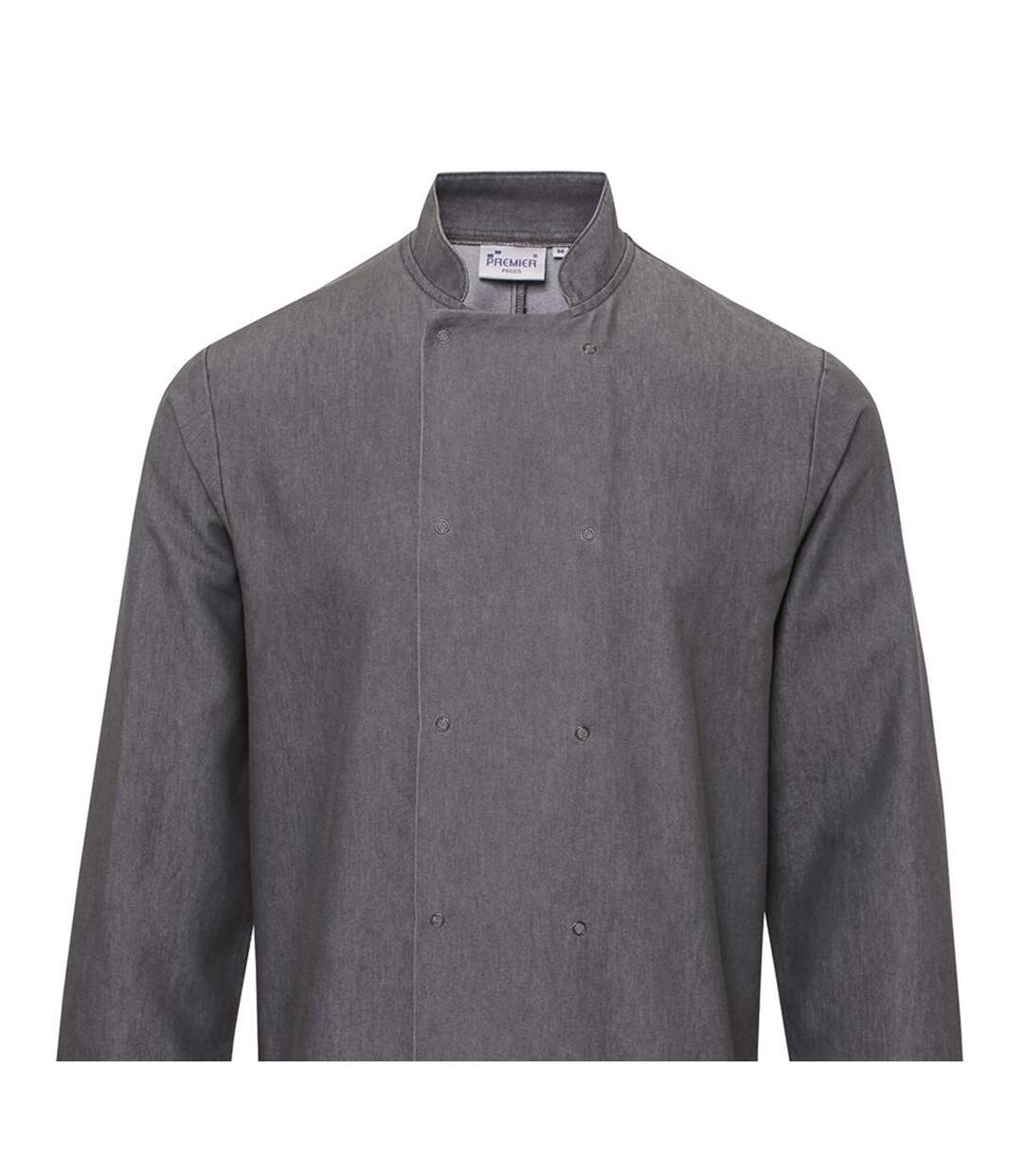 Veste de cuisinier adulte gris Premium-2