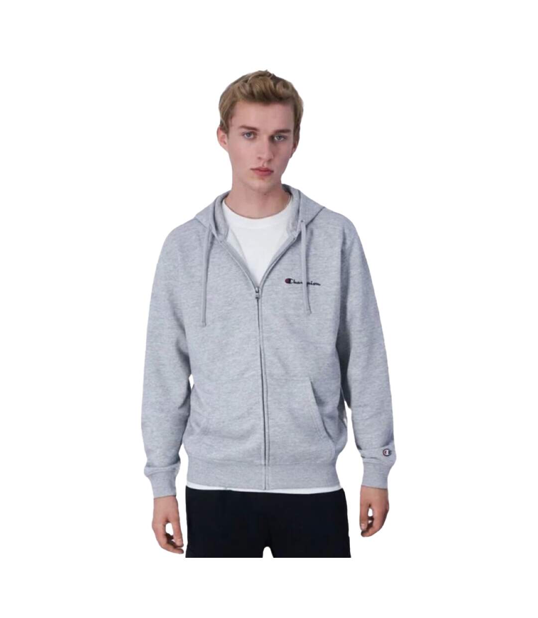 Sweat À Capuche Em021 Homme Gris Argenté Champion-1