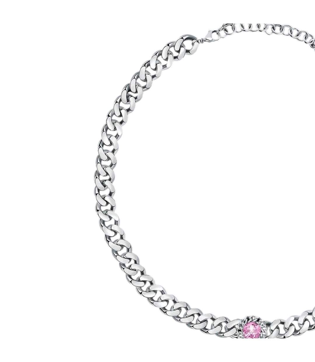 Bossy Necklace 38cm Silver Pink Chiara Ferragni-2