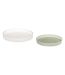Lot de 2 Plateaux Déco Wild Romance 31cm Blanc & Vert-1