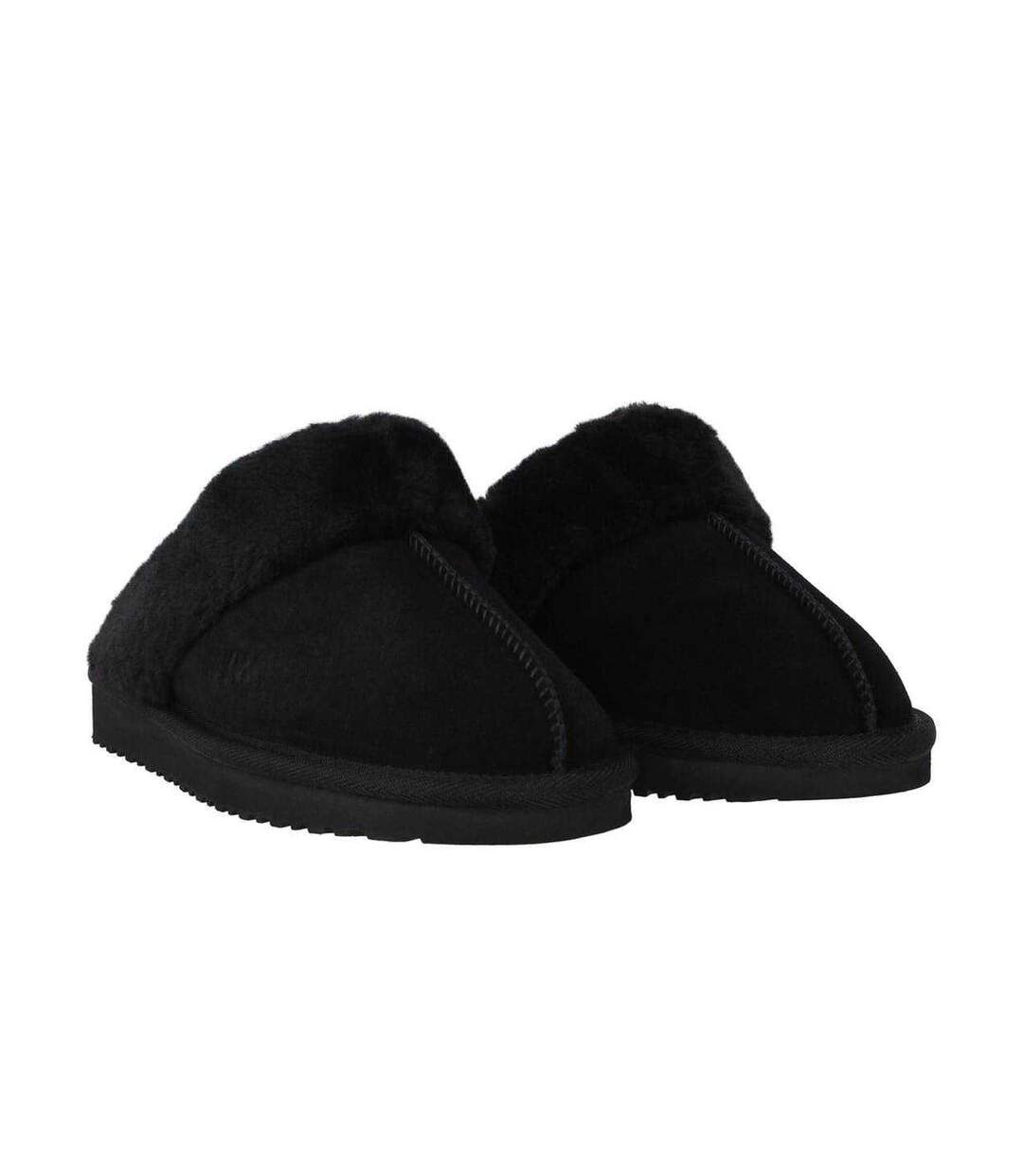 Chaussons Mules Femme Noir Jack Wills-1
