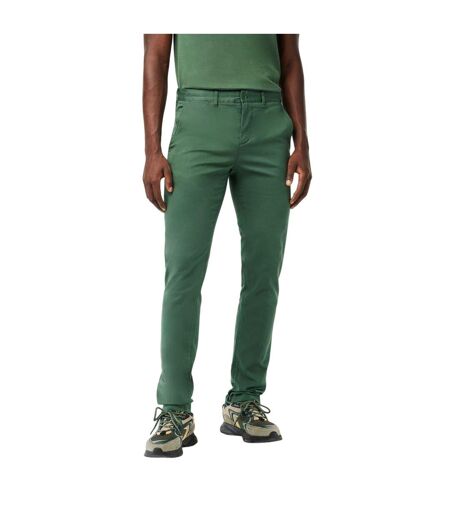 Mens Organic Cotton Slim Chinos Sequoia Green Lacoste