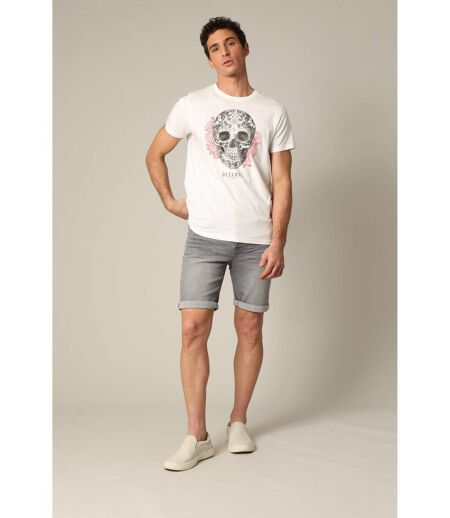 T-shirt en jersey de coton avec print et manches courtes CALABERA