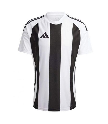 Maillot De Foot Style À Rayures Homme Blanc Noir Adidas