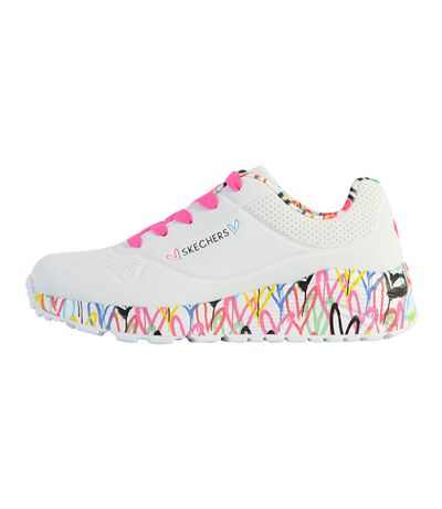 Basket Basse à Lacets Skechers Juniors Uno Lite-Lovely Luv