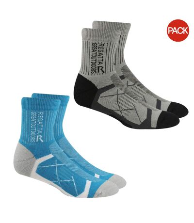 Chaussettes pour bottes femme gris clair / bleu vif Regatta