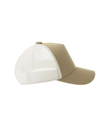 Casquette Trucker Motif/style 5 Panneaux Record-s Adulte Marron Kaki Atlantis Headwear