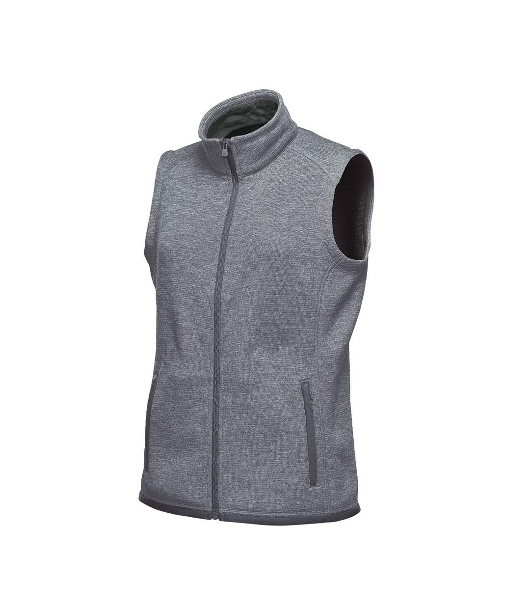 Womens/ladies avalante knitted heather full zip gilet granite Stormtech