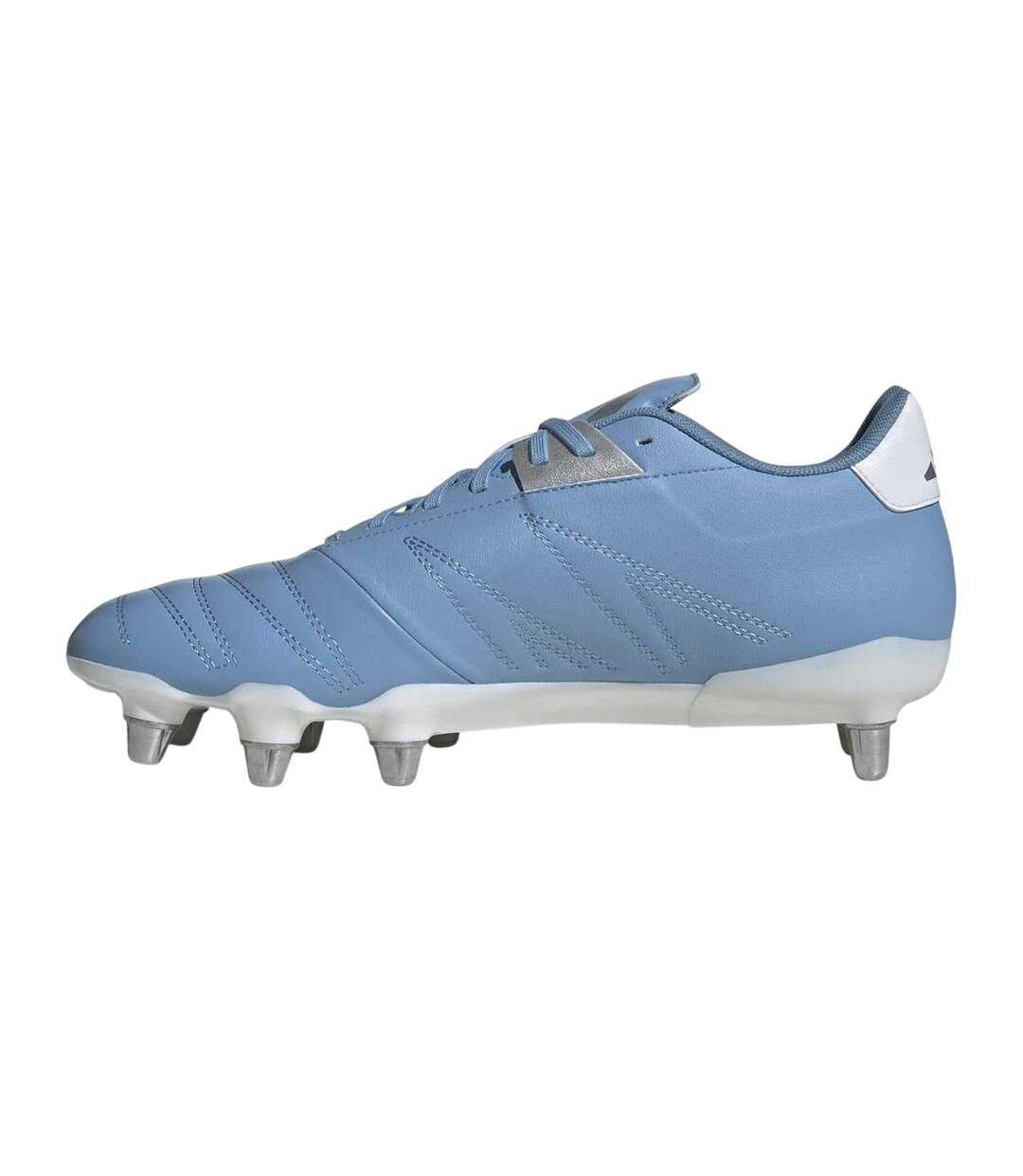 Mens Elite Soft Ground Rugby Boots Blue White Gold Adidas-3