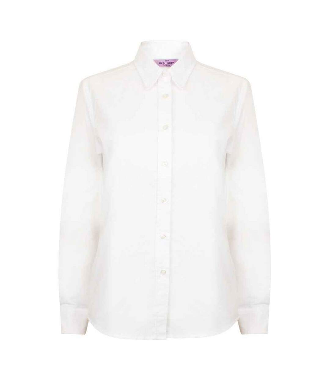 Chemisier Manches Longues Classic Femme Blanc Henbury-1