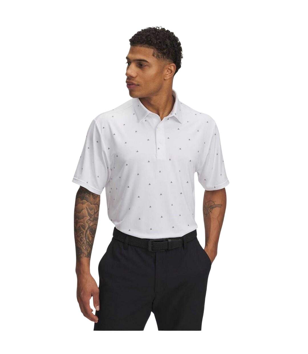Polo Motif/style Imprimé Homme Blanc Under Armour-1