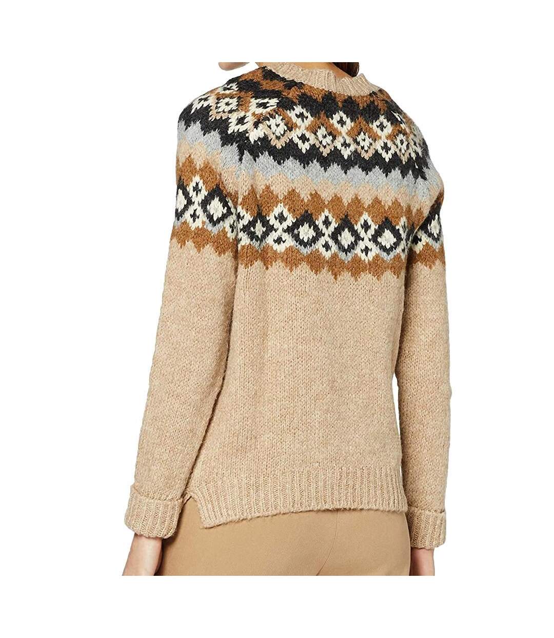 Pull Beige Jacquard Femme Superdry Savannah - 36