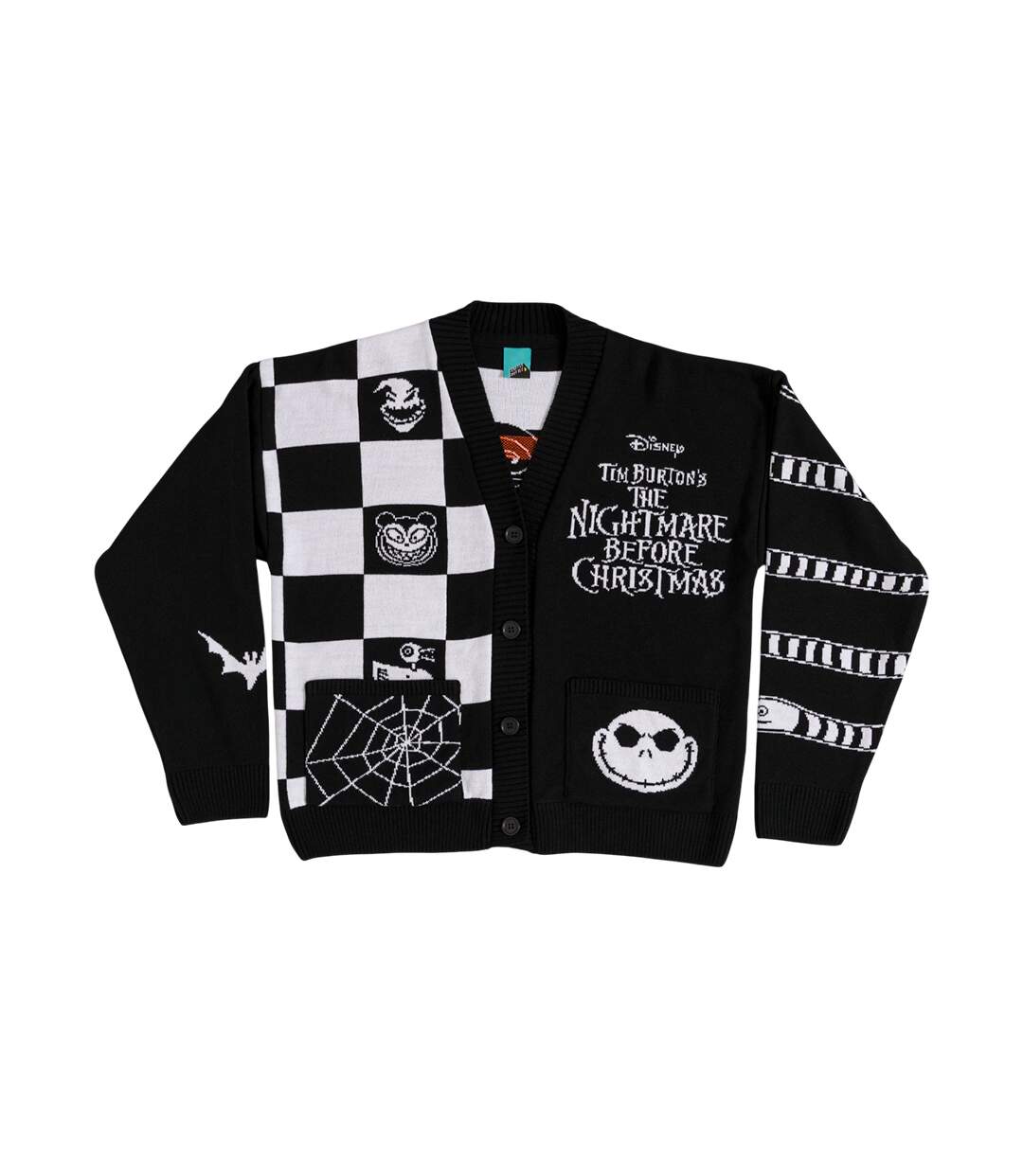 Cardigan Motif Zéro Adulte Noir The Nightmare Before Christmas-2