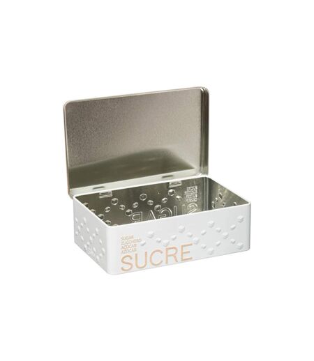 Boîte à Sucre en Morceaux Scandi 20cm Blanc