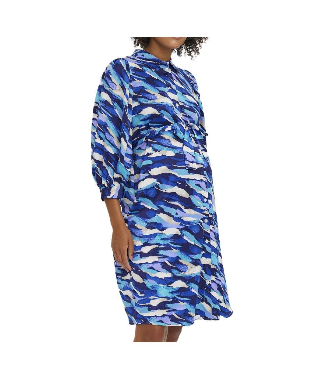 Robe de Grossesse Bleu Femme Vero Moda Marternity Kleo - M-1