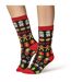 Womens Fluffy Christmas Socks by Heat Holders Lite-4