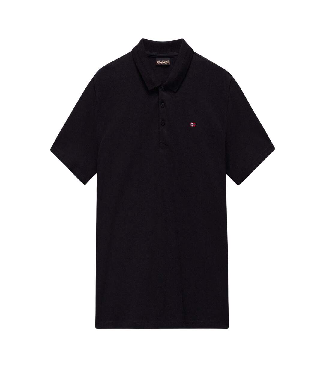 Mens Regular Polo Shirt Black Napapijri-2