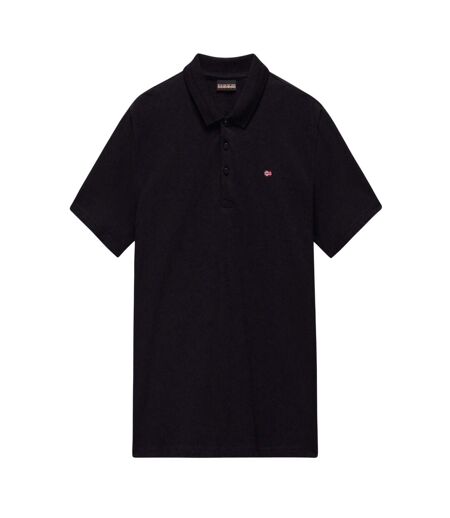 Mens Regular Polo Shirt Black Napapijri