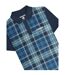 Polo Motif/style À Carreaux Classic Homme Bleu Marine Lambretta-3