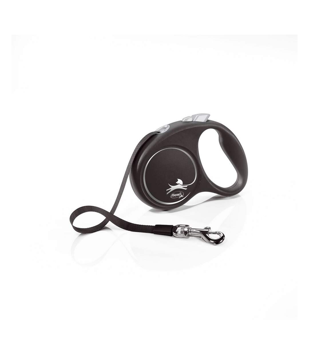 Small retractable dog lead 5m black Flexi-1