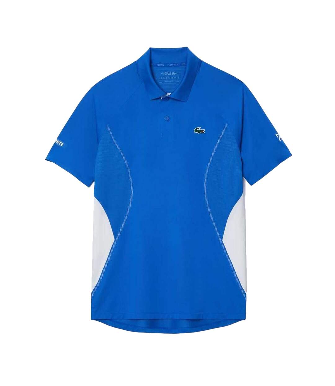 Mens Novak Djokovic Regular Tennis Polo Shirt Blue Lacoste-1
