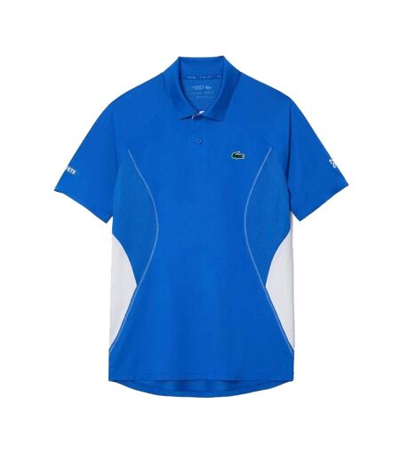 Mens Novak Djokovic Regular Tennis Polo Shirt Blue Lacoste