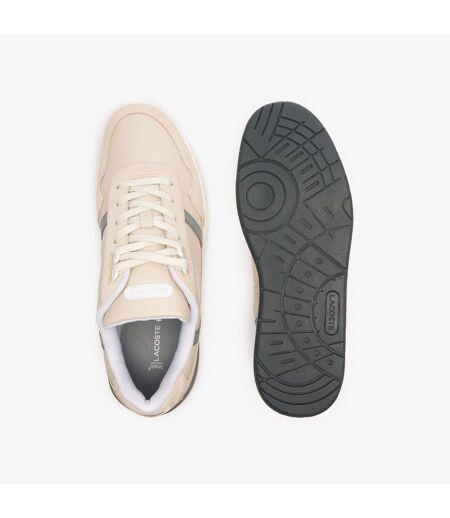 Baskets t-clip homme blanc cassé Lacoste