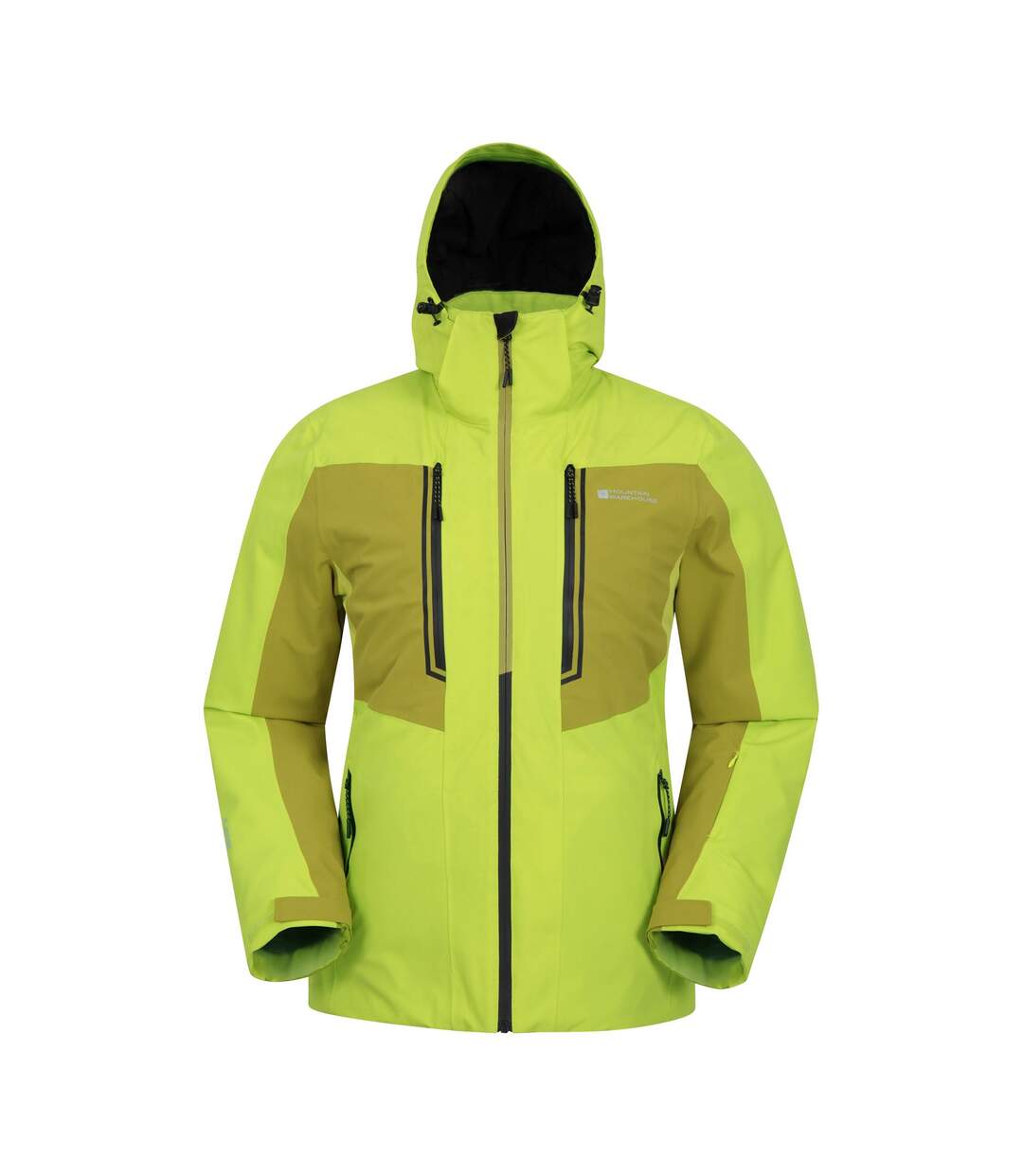 Mens Phase Extreme Waterproof Ski Jacket Green Mountain Warehouse-1