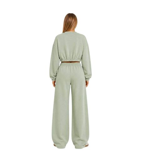 Womens/ladies Fleece Barrel Joggers Sage I Saw It First