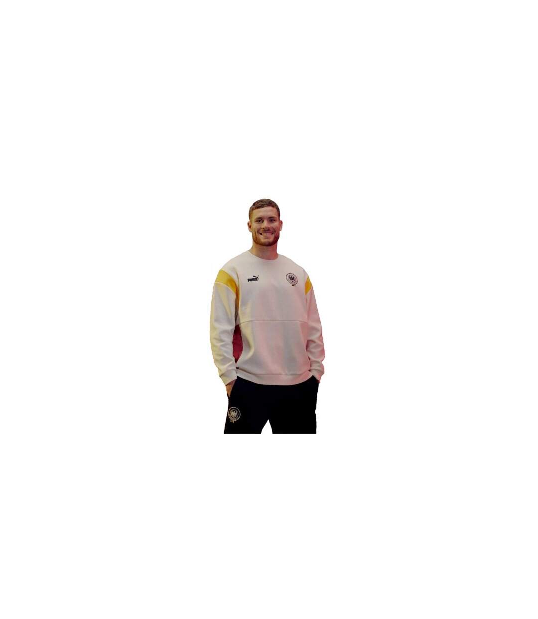 Mens Archive Germany Sweatshirt Warm White Puma-1