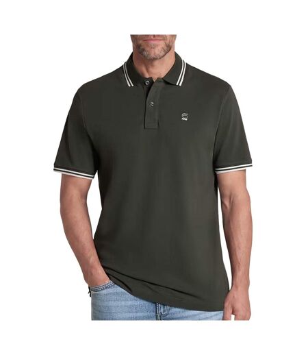 Polo kaki foncé homme g-star raw striped collar