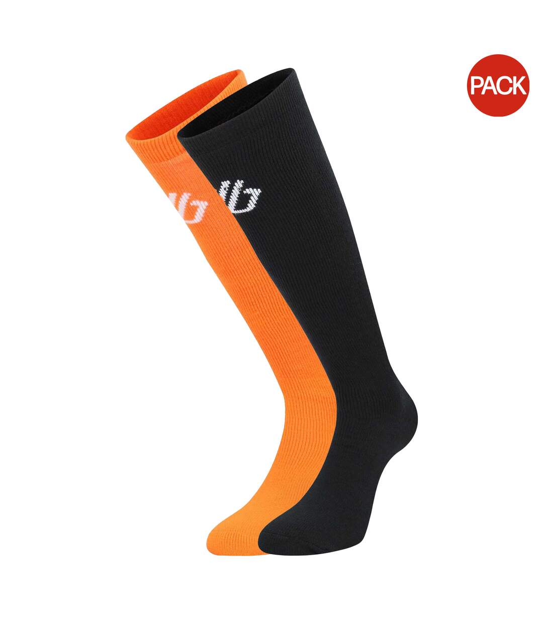Chaussettes Adulte Orange Vif Noir Dare 2B-1