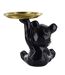 Vide-Poche Statue Ourson 18cm Noir-2