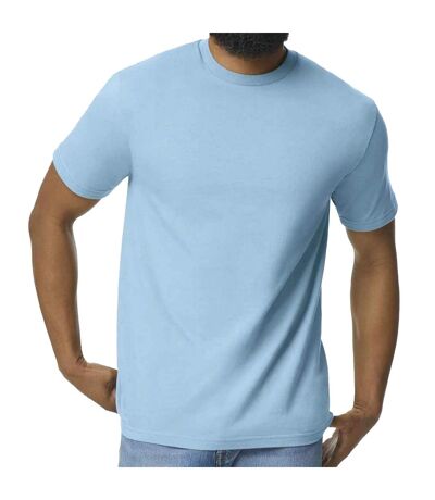 Mens Midweight Soft Touch T-shirt Light Blue Gildan
