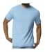 Mens Midweight Soft Touch T-shirt Light Blue Gildan-1