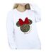 Disney Sweat-shirt de Noël Minnie Mouse léopard Femme/Ladies (Blanc) - UTBI29364-3