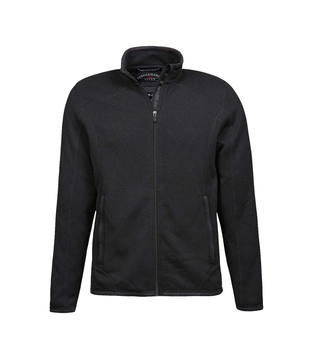 Tee Jays Mens Knitted Outdoor Fleece Jacket (Black) - UTPC3416