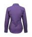 Womens/ladies Poplin Long-sleeved Blouse Purple Premier-2