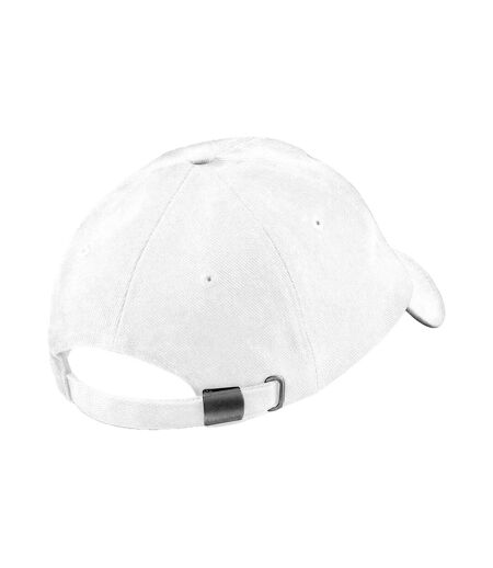 Beechfield Contrast Heavy Brushed Cotton Low Profile Baseball Cap (White) - UTPC7025