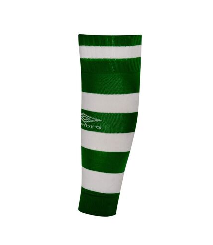 Mens hooped sock leg emerald/white Umbro