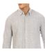 Mens Rascoe Collared Long-sleeved Button-down Shirt Black White Peter Werth-4