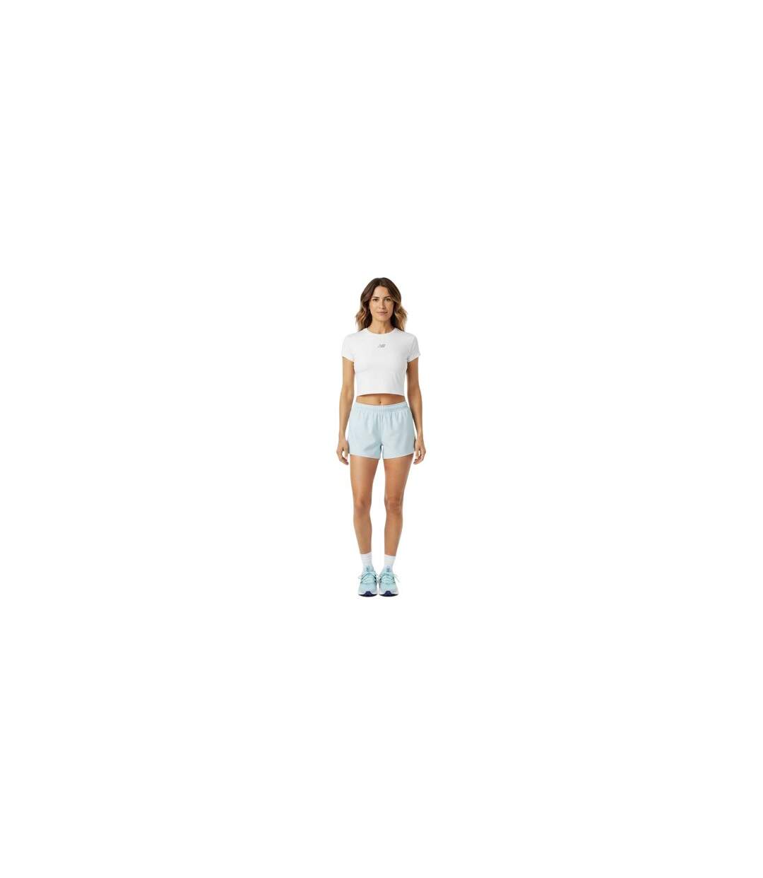 Haut Court Sport Performance Femme Blanc New Balance-1