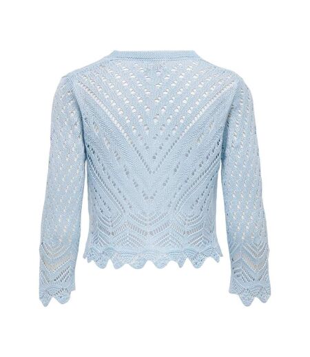 Cardigan bleu femme jdy sun 3/4 cropped